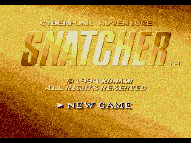 Snatcher game select